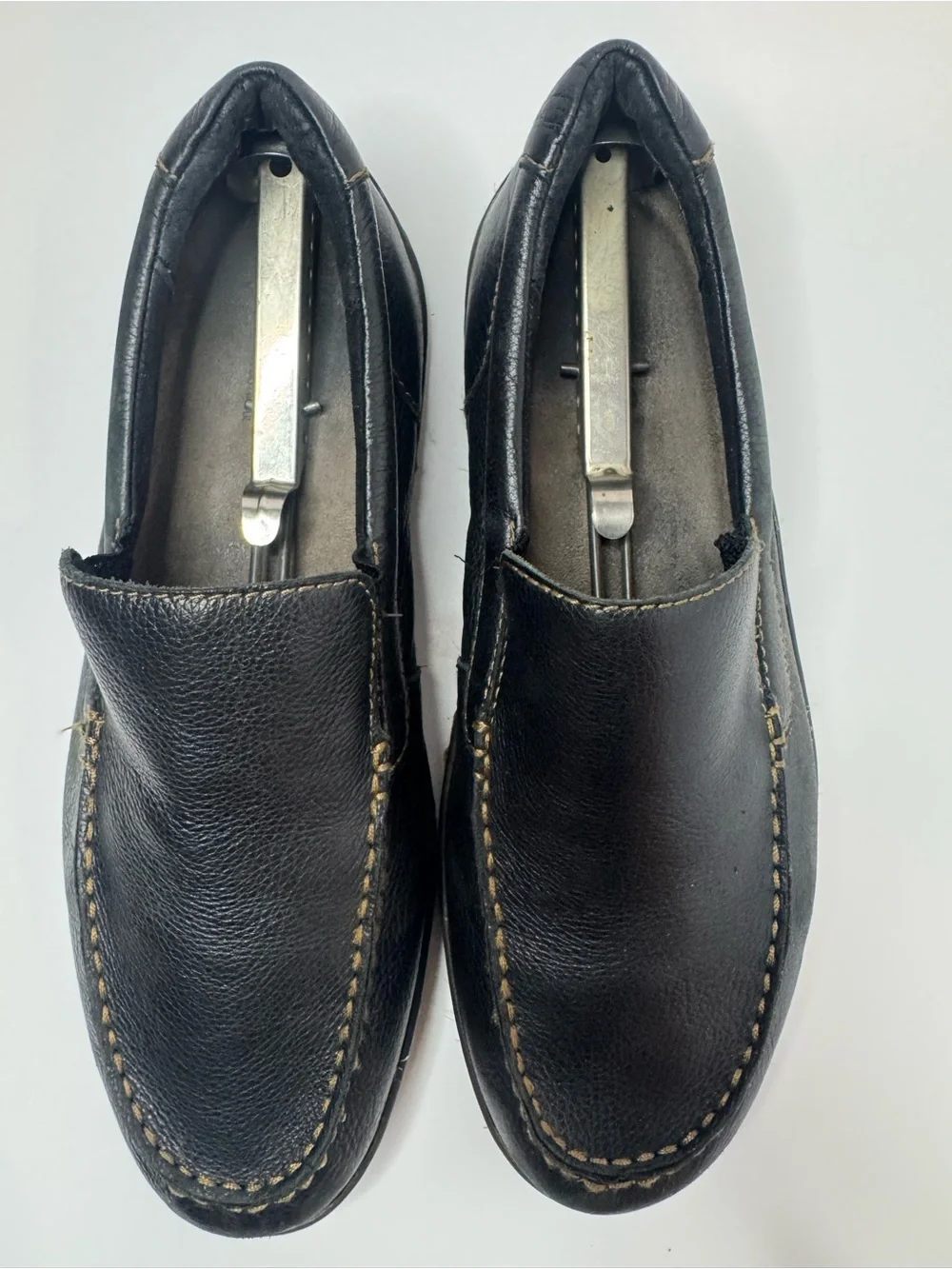 Born Black Leather Driving Loafers Mens Size 10.5M